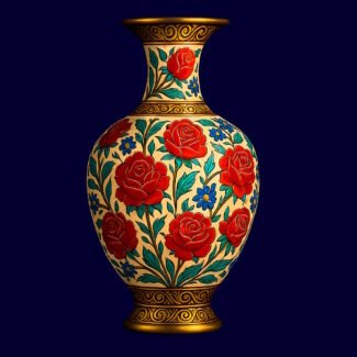 Gül Desenli Vazo